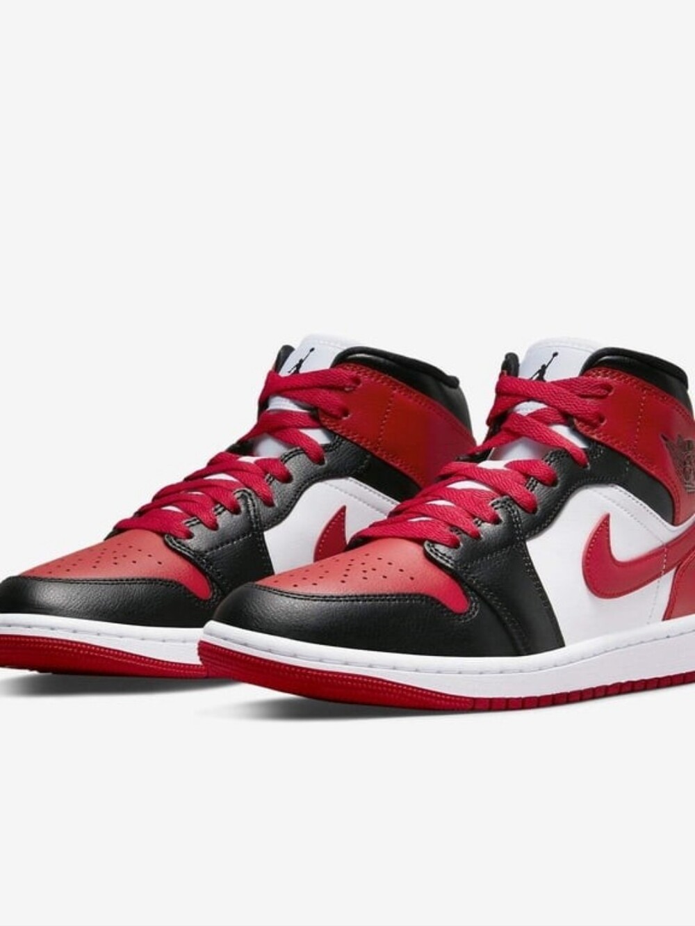 Nike Air Jordan 1 Mid 'Alternate Bred Toe' Womens Size 7 BQ6472 - Picture 2 of 10